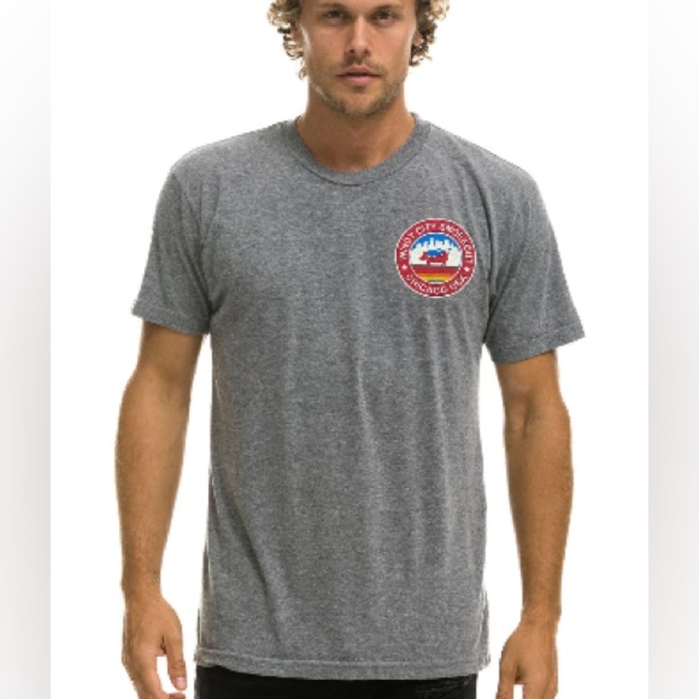 🆕 RARE Aviator Nation Chicago Windy City Smokeout 2023 Special Release Tee NWT